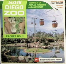 San Diego Zoo 2 3d View-Master 3 Reel Packet NEW SEALED