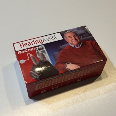 Hearing Assist Hearing Device Rechargeable Set HA-302-4 NEW NEW!