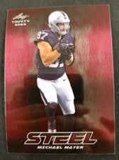 2023 Leaf Trinity Michael Mayer Steel PINK RC LOW SN 13/25 LAS VEGAS RAIDERS CC