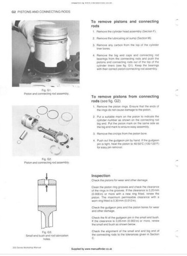 PERKINS 200 series Engine Workshop Manual Delivered Today - Picture 4 of 4
