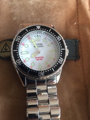 GUESS WATERPRO 50m 165feet WATCH MEN QUARTZ RELOJ, (J)