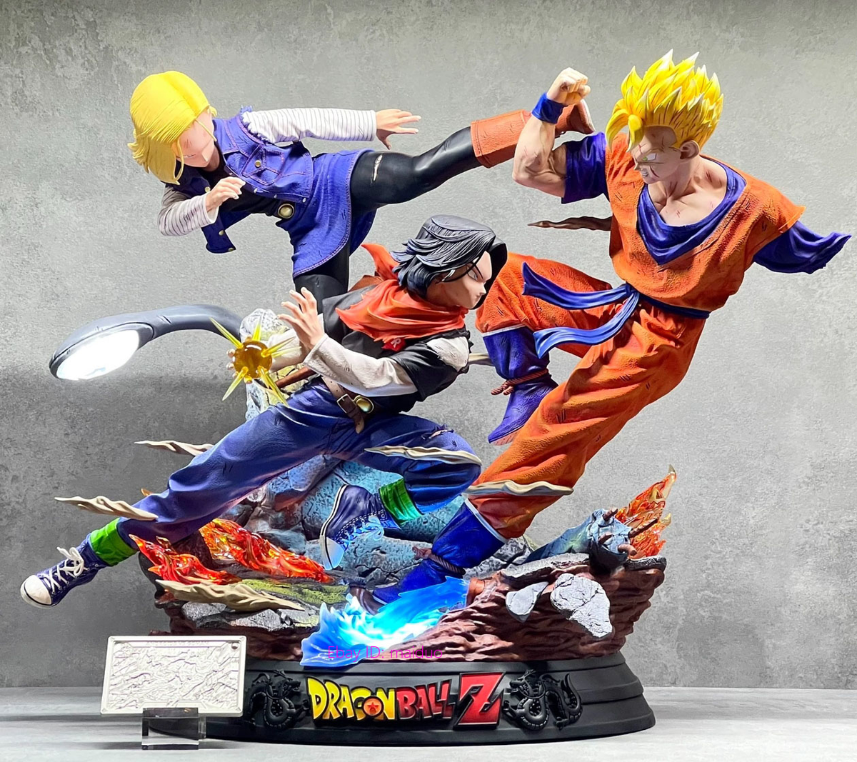 KD Studio Android 17 Android 18 VS Gohan Resin Dragon Ball