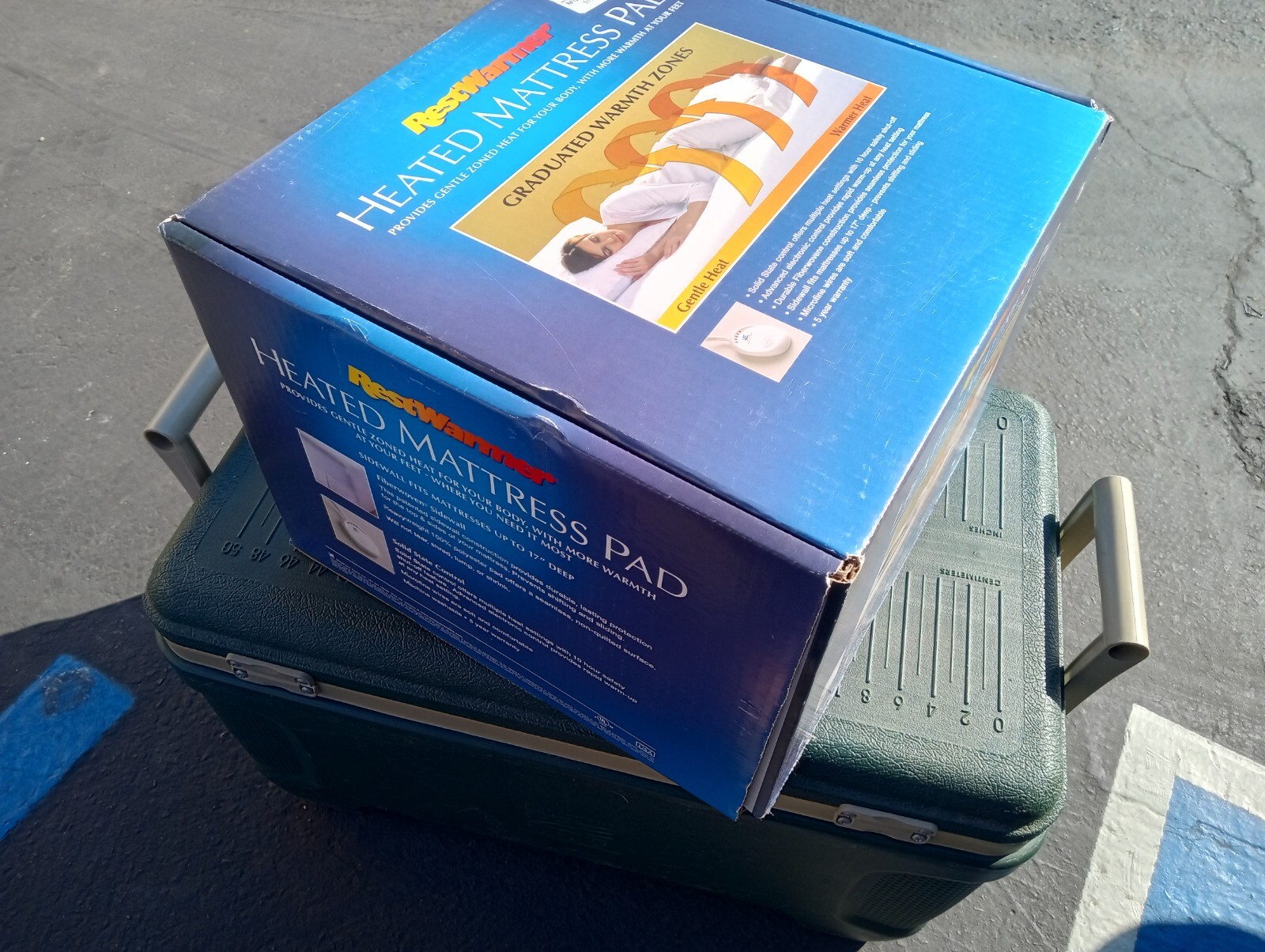 New In Box Rest Warmer Heated Mattress Pad Queen Dual Control 60 X 80 Inch