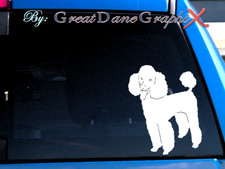 Poodle 3 -Vinyl Decal Sticker -Color Choice -HIGH QUALITY