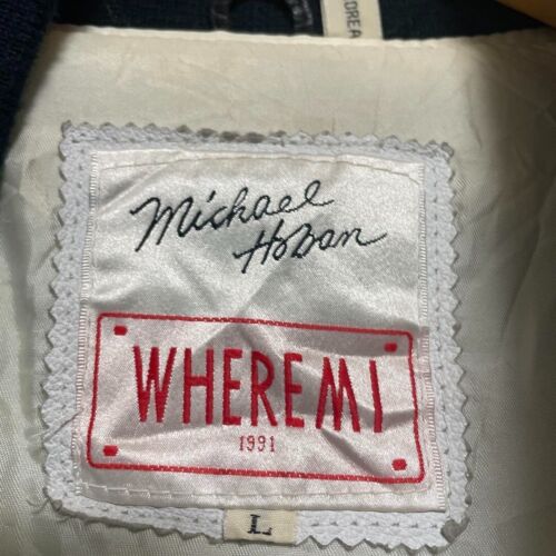 NORTH BEACH×MICHAEL HOBAN leather jacket L Size 90s Vintage - Picture 2 of 16