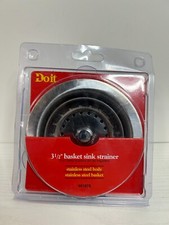 Sink Strainer 3-1/2" Chrome Plated Kitchen Assembly w/Stainless Steel Basket G27