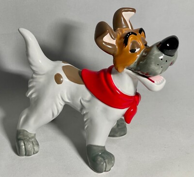 Vintage Disney's Oliver And Company Set Of 5 Ceramic Figurines