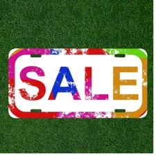 Custom Personalized License Plate Auto Tag With SALE Coloful Cool Design NEW