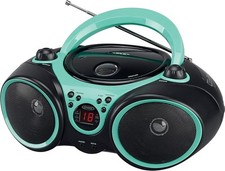  CD-490 Portable Sport Stereo CD Player Boombox with AM/FM Radio, Aux Line-in...