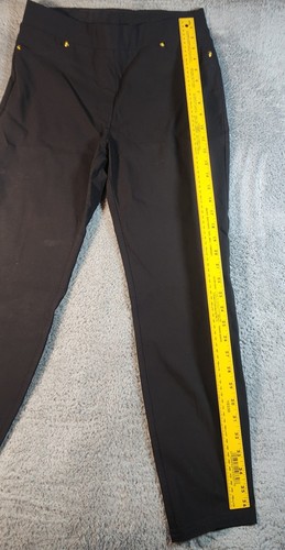 Zac & Rachel Damen Anzughose Größe 12 Schwarz Pull-On Elastischer Bund Slim Fit  - Bild 4 von 6