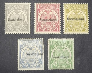 SWAZILAND 1889 Overprint Collection To 1/ Mounted Mint Mixed Condition