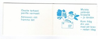 Finland 1983 1 Markka complete booklet HA1 1848 RT 1 pane