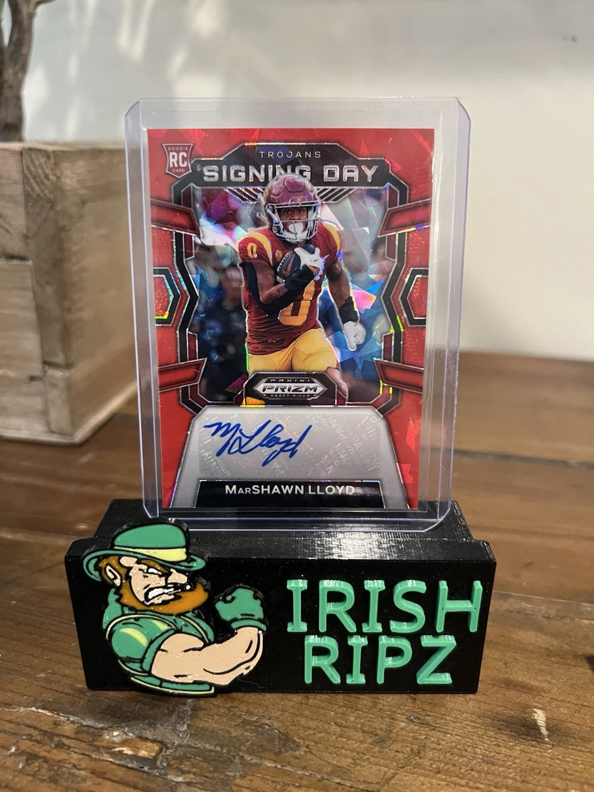MarShawn Lloyd Panini Prizm Draft Picks Signing Day #SDMLD Red Flash