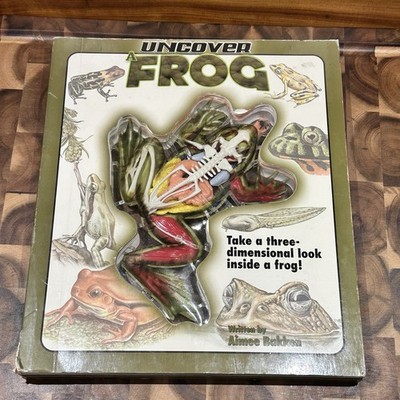 Uncover Frog 3D Anatomy Book Silver Dolphin 2006 Interactive Model Kids Stem