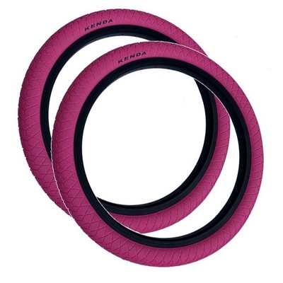 Kenda 20 x 1,95 ROT WEISS BLAU GRÜN GELB ORANGE PINK Kinder BMX Fahrrad Reifen