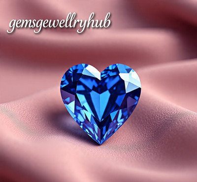 4 Ct Natural Blue Diamond Heart Cut VVS1 D Grade Certified 1 Free Gift
