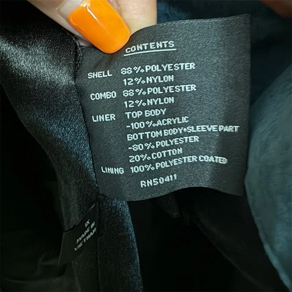 Abrigo parka vintage verde azulado FS Limited para mujer talla 1X Plus capucha extraíble Foto 3 de 4