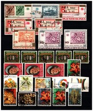 Papua New Guinea - gestempeltes Lot auf Steckkarte