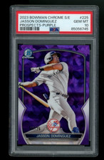 2023 PSA 10 Bowman Chrome Sapphire Jasson Dominguez Purple 17/25 Gem Yankees NY