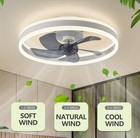 VENTILATORE DA SOFFITTO LAMPADARIO PLAFONIERA 73W DIMMERABILE TELECOMANDO APP