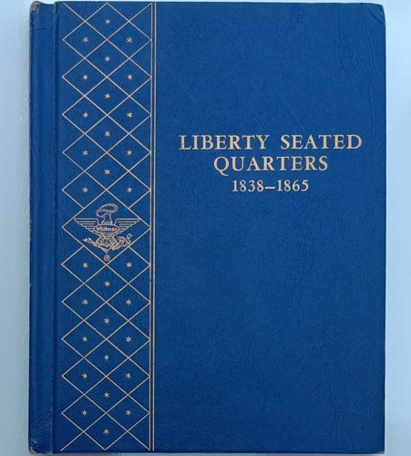 Whitman 1838-1865 Liberty Seated 90% Silver Quarters 25 Cents 9439 Coin Album