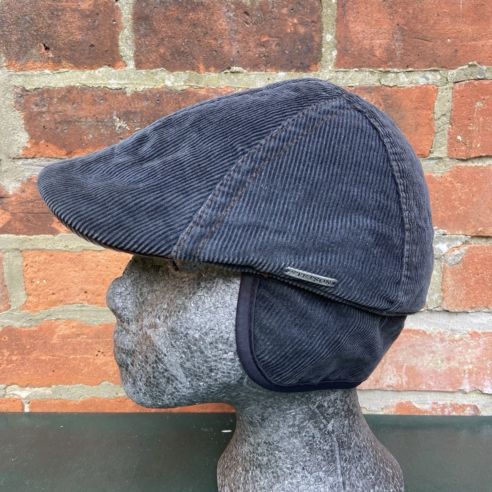 Stetson Tomah Flat Cat Men’s Large Corduroy Folding Earflap Hunting Outdoors