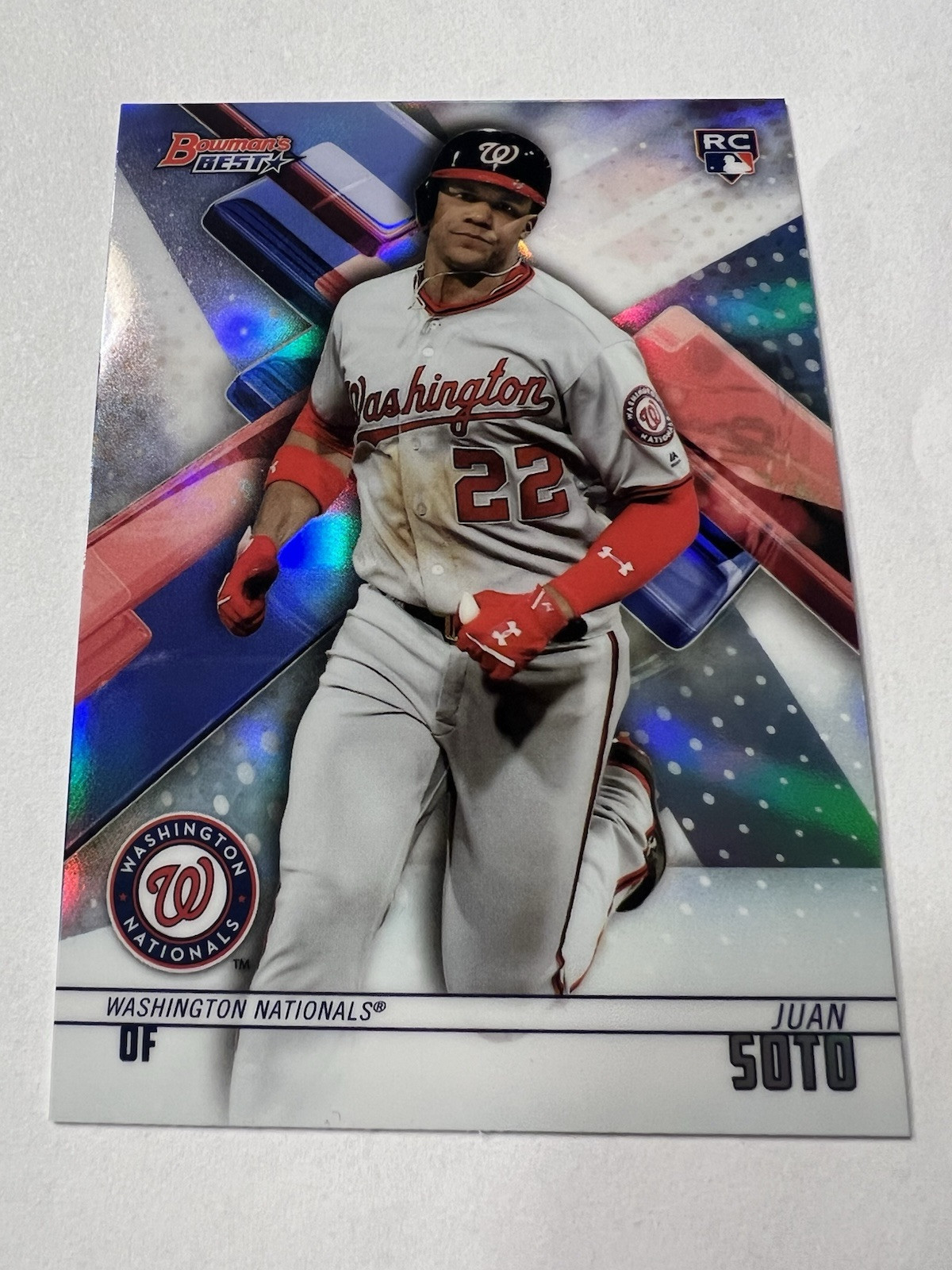 2018 Bowman's Best Juan Soto Refractor Rookie RC #29 Nationals