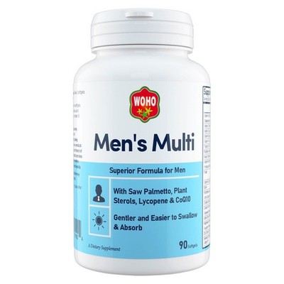 Woho WOHO Men's Multiple Vitamin - 90 Softgels, For Men's Health