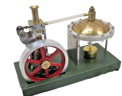 Karody Steam Engine Model, Retro Vertical Steam Engine Model Spherical Boiler