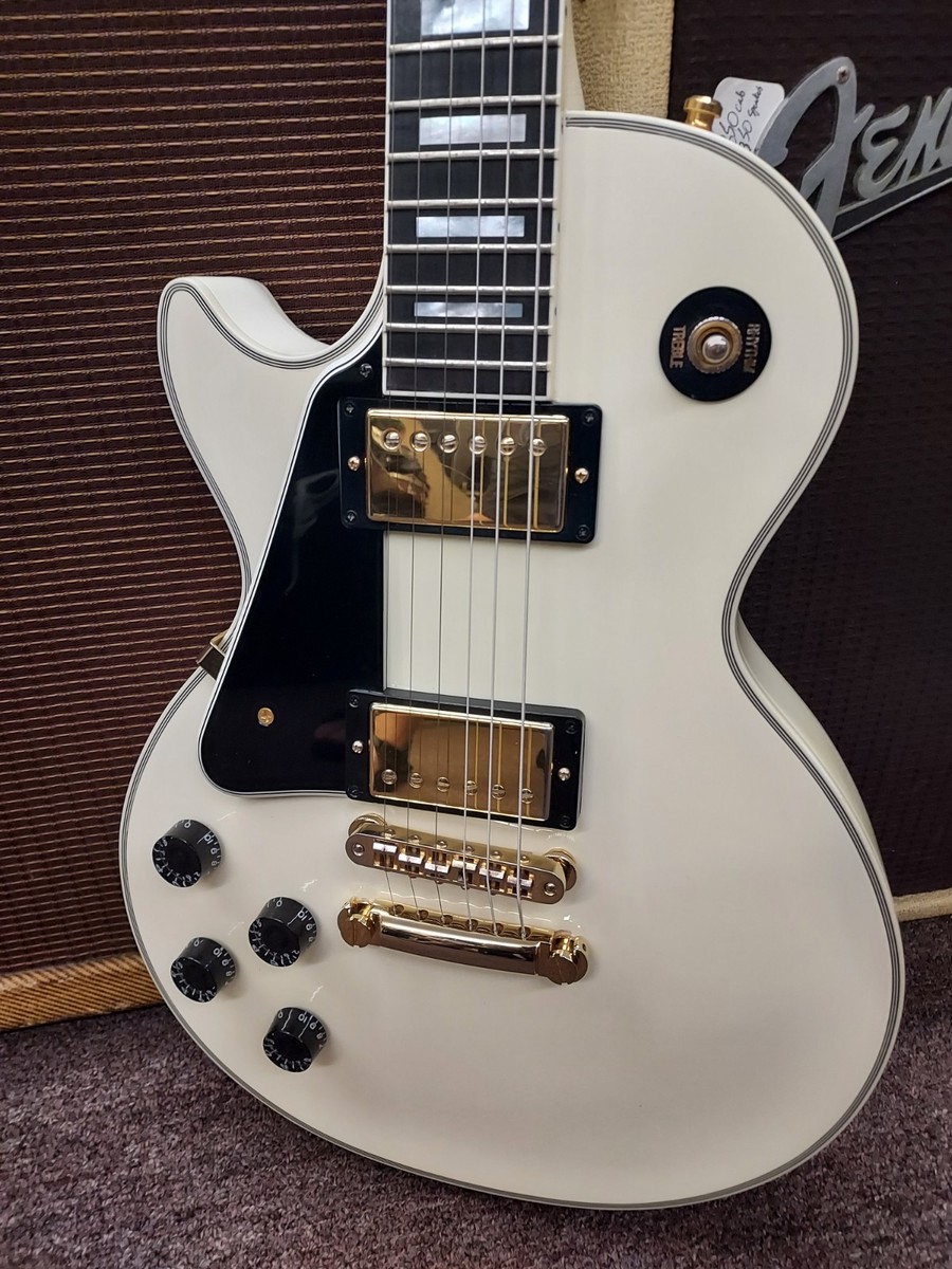 2009 Gibson Les Paul Custom Guitar White Lefthand Lefty LP Custom