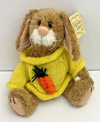 Springtime Keepsake Kritters Corey Easter Bunny Plush Vintage 1997 NWT Carrot