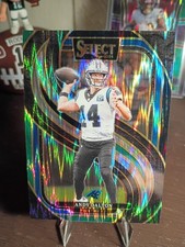 2024 Panini Select - Premier Level Andy Dalton #106 Black & Green Shock Prizm