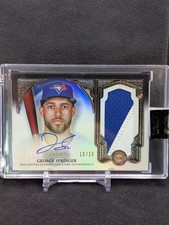 2023 Topps Dynasty George Springer Patch Autograph 10/10 *Game-Used/On-Card Auto