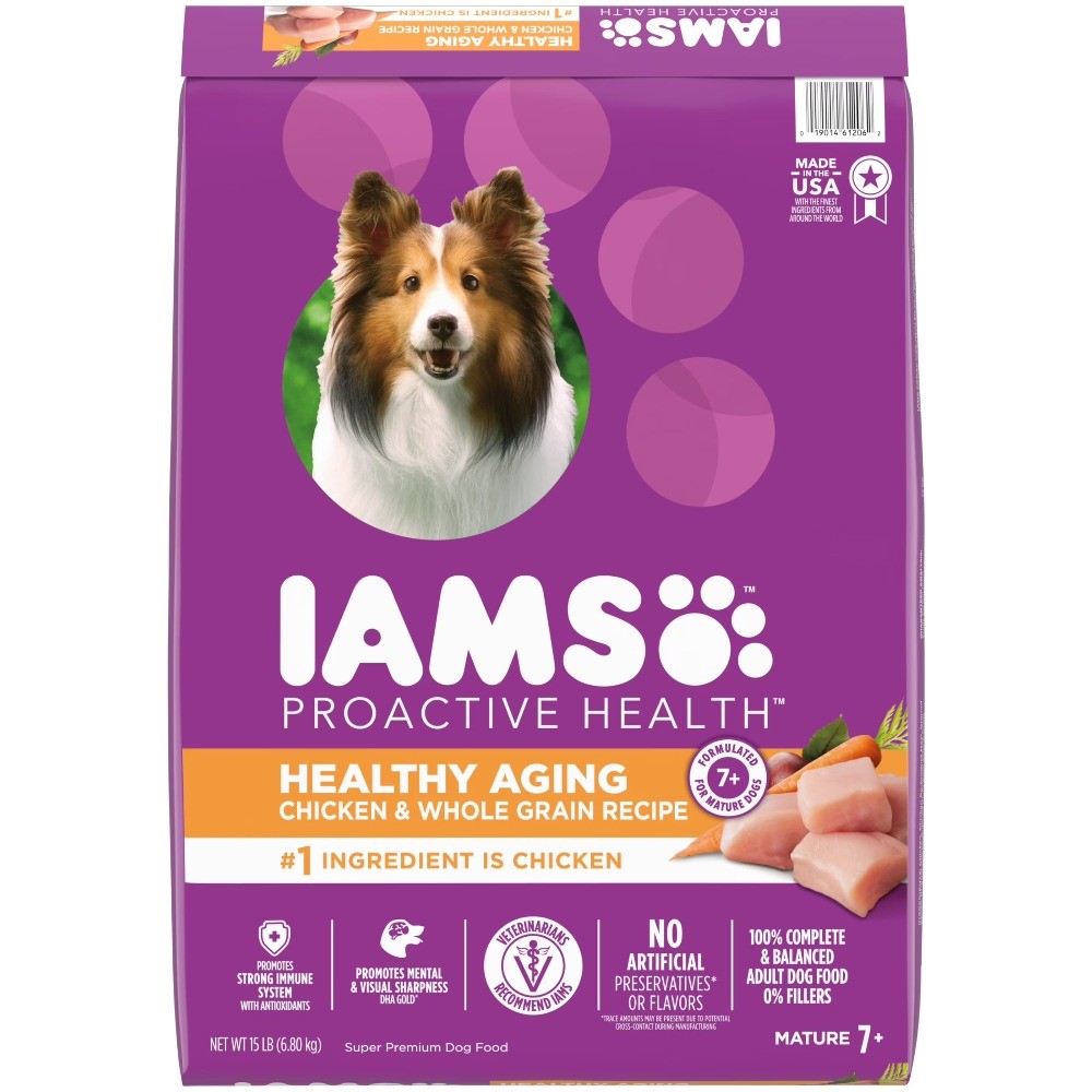 Iams Chicken And Whole Grains Recipe Dry Dog Food, 15 Lb Bag