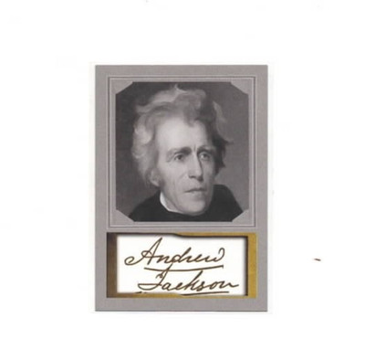 ANDREW JACKSON 2020 Presidents ACEO Portrait D.Gordon Card #7