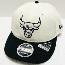 New Era Chicago Bulls Retro Crown 9FIFTY Strapback Hat Cap Adjustable White NBA