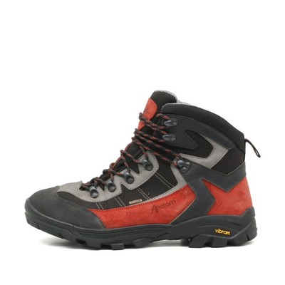 Anatom Herren Vibram Trekking Stiefel Grau/Rot Knöchelhoch Wanderschuhe EU 47
