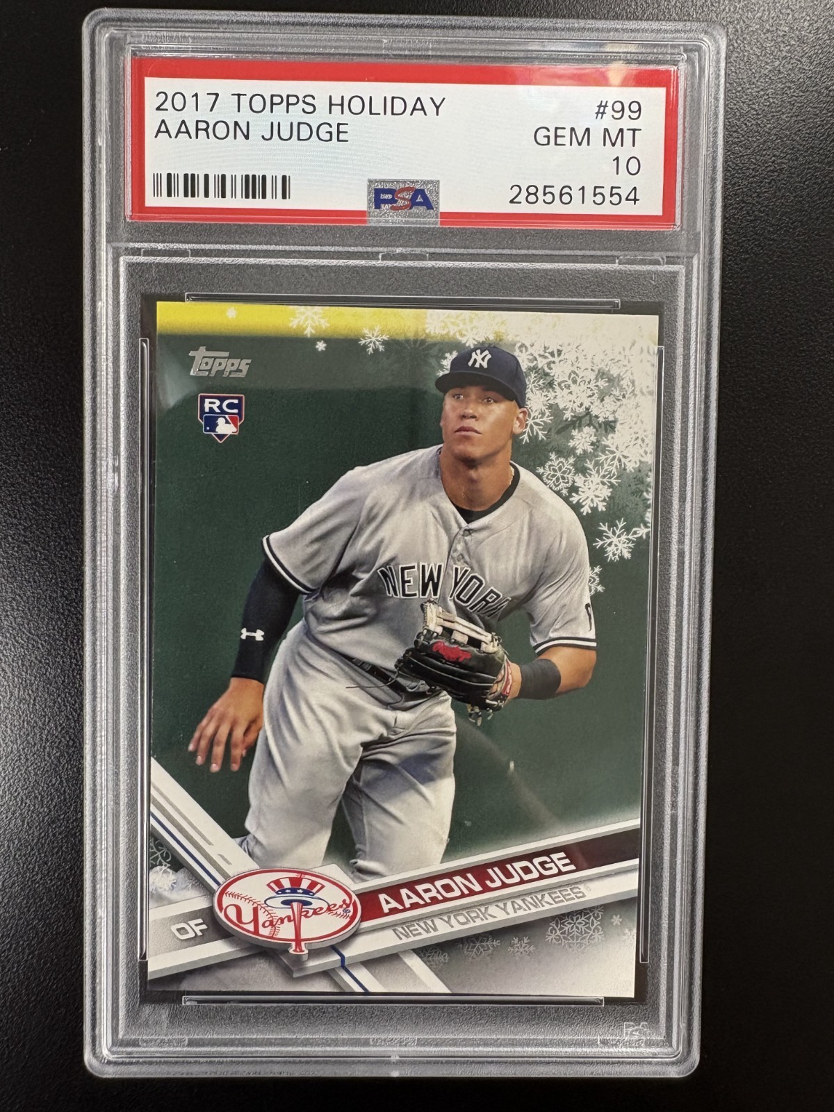 Aaron Judge 2017 Topps Holiday Rookie #99 PSA 10 RC Gem MT Mint New York Yankees