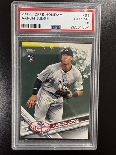 Aaron Judge 2017 Topps Holiday Rookie #99 PSA 10 RC Gem MT Mint New York Yankees