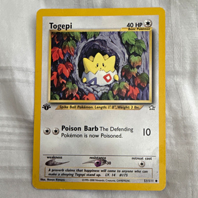 The Pokemon Company Togepi 51/111 Neo Genesis 1st Ed Regular Uncommon ENG