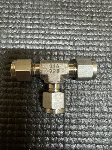Brand New!! Swagelok 1/4” Stainless Steel Tube Tee SS-400-3 - Picture 2 of 2