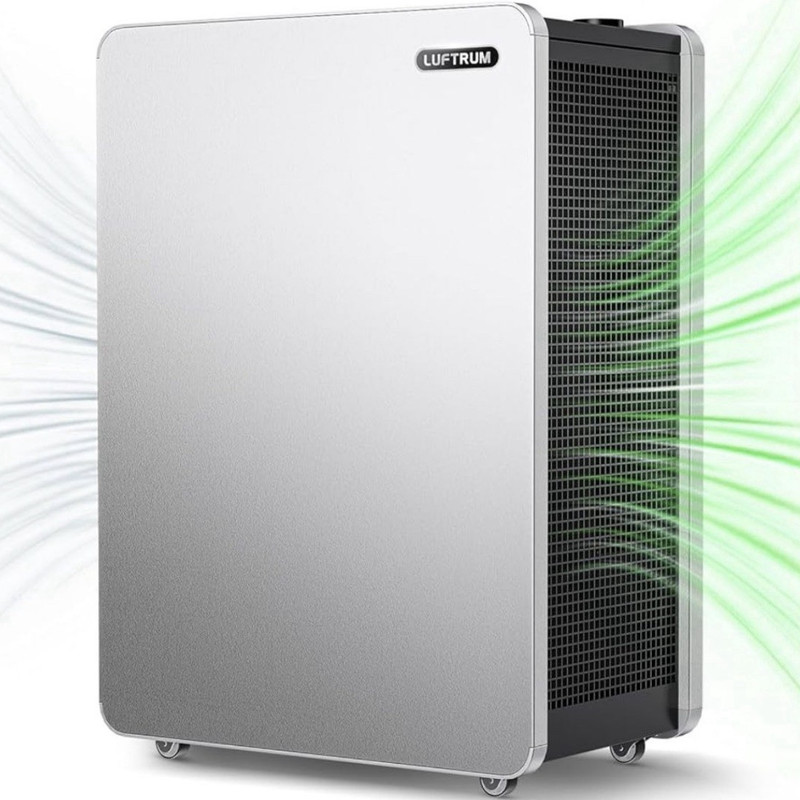 LUFTRUM Portable Air Purifier 28 dB Quiet 3-Speed CADR 351-400 White/Black