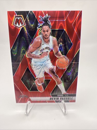 2023-24 Panini Mosaic - Devin Vassell #154 Red Seismic Prizm /299