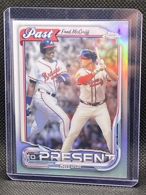 2026 MLB Topps Chrome - Fred McGriff / Matt Olson Past to Present Braves #PTP-25