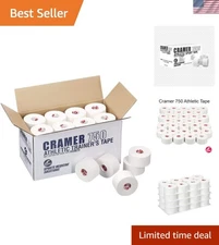 Athletic Training First Aid Supplies - 32 Rolls of White with Zinc Oxide Support