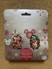 Disney Store Sketchbook Cinderella Jaq & Gus Mice Xmas Clip On Ornament Set NEW