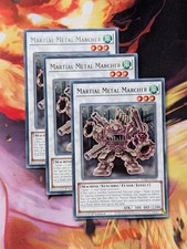 Yu-Gi-Oh TCG: Martial Metal Marcher - JUSH-EN052 1st Ed - Rare 3 Card Playset