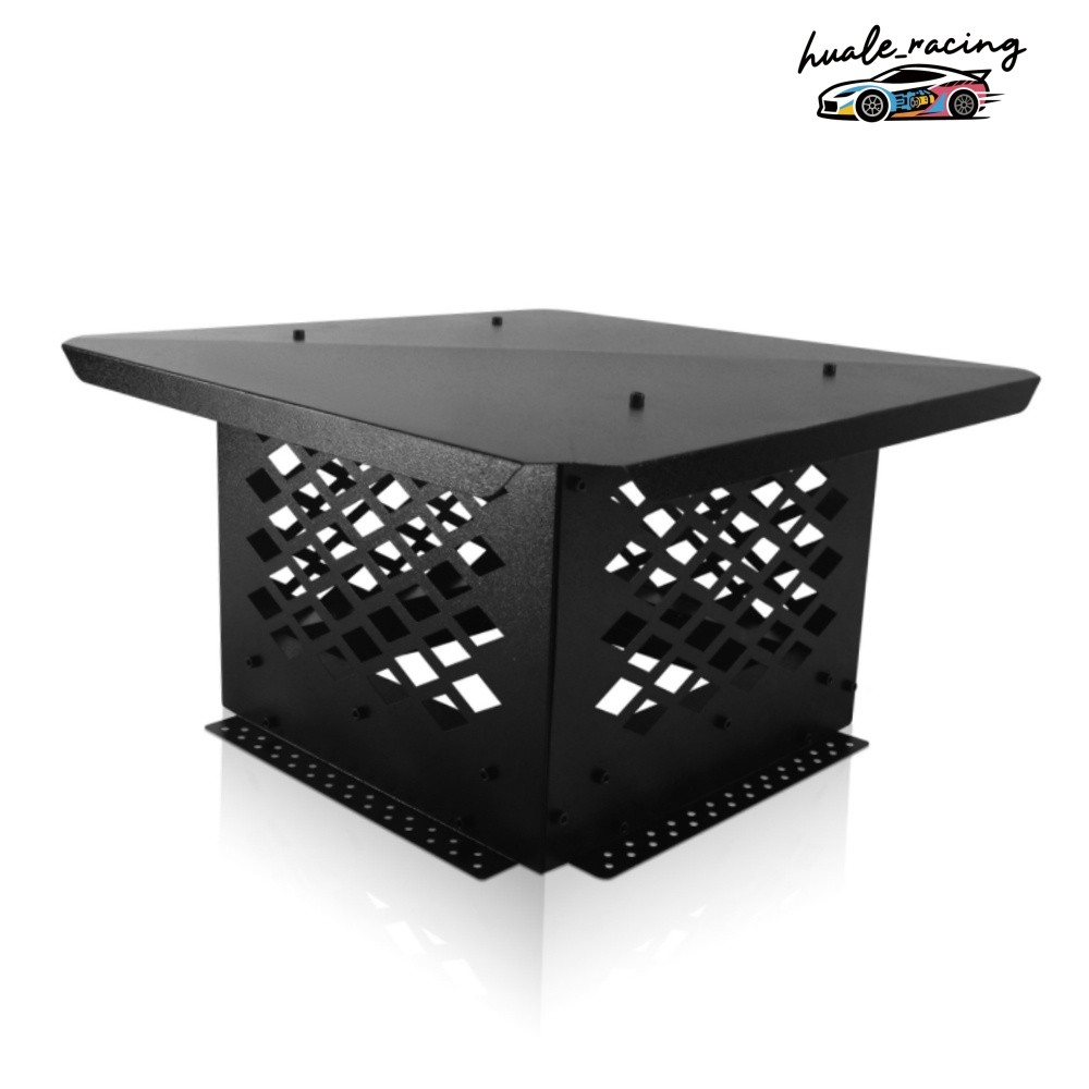 Square 13" x 13" Chimney Cap Flue Caps Outdoor Fireplace Chimney Cover Black