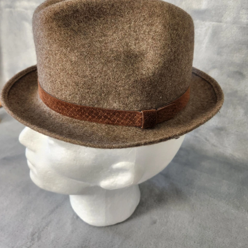 Pendleton Vintage Men's Brown 100% Virgin Wool Fedora USA Size SMALL - Image 4 of 4