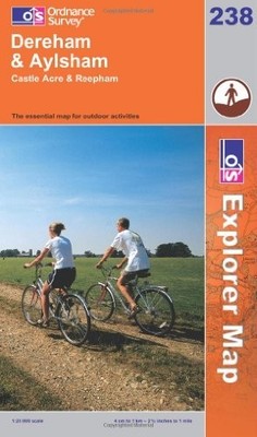 East Dereham and Aylsham (Explorer Maps): Sheet 23 by Ordnance Survey 0319238105